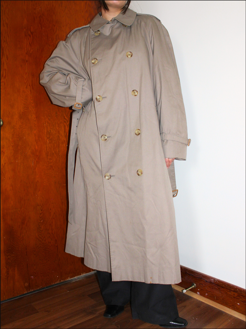 Classic Aquascutum Trench — Men's L — magnetism